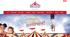 Desktop Screenshot of bigtopcircusschool.ca