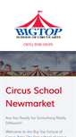 Mobile Screenshot of bigtopcircusschool.ca