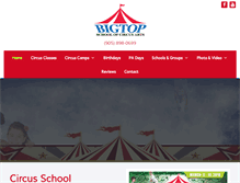 Tablet Screenshot of bigtopcircusschool.ca